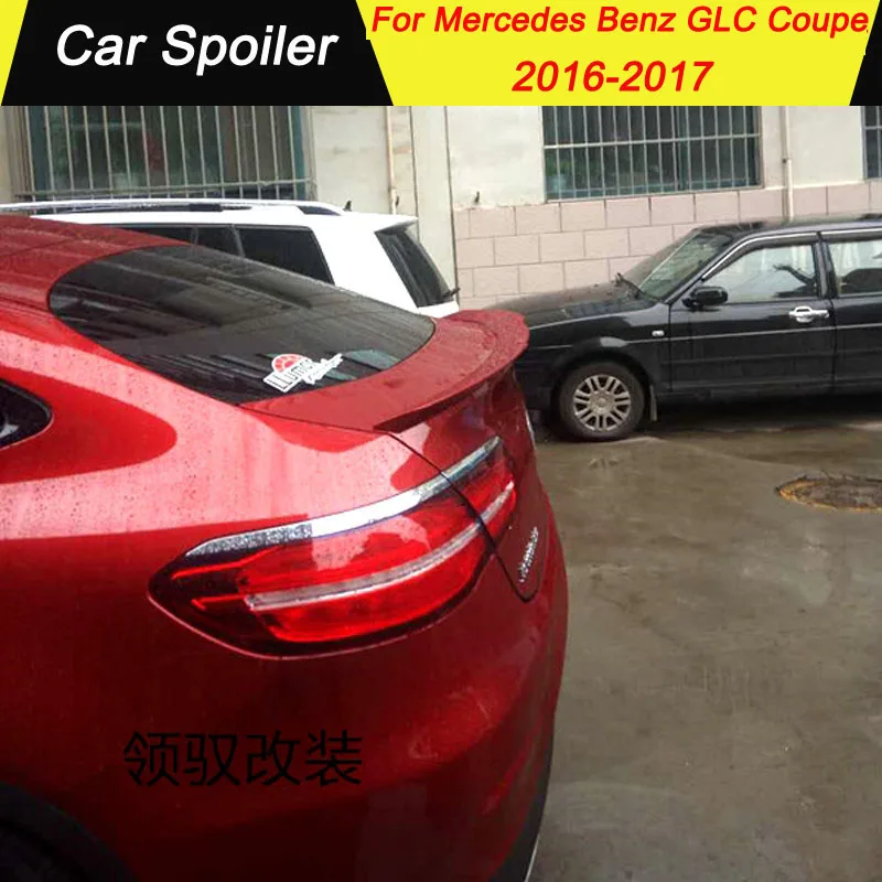 Для Mercedes Benz GLC Coupe- спойлер высокое качество АБС пластик грунтовка цвет задний багажник автомобиля украшение в виде хвостового крыла
