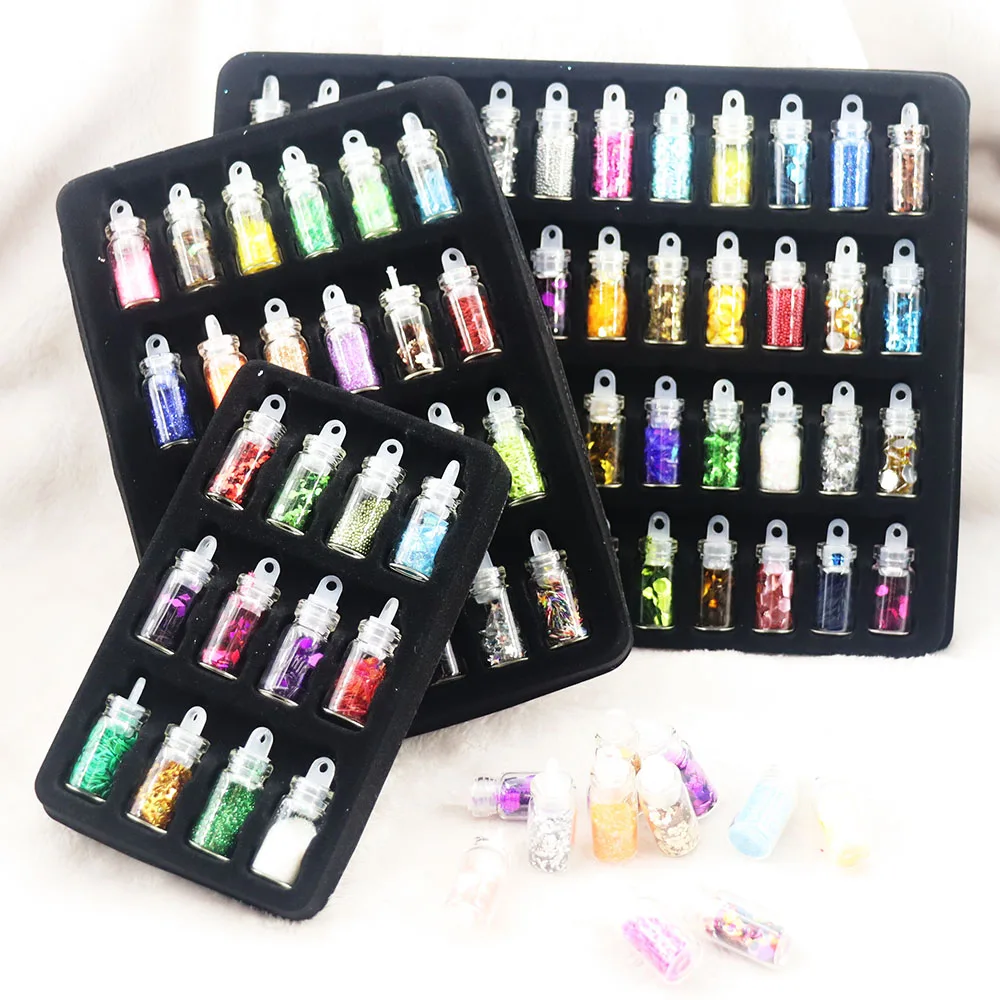 Набор компонентов для изготовления ювелирных изделий 48 бутылочек/набор