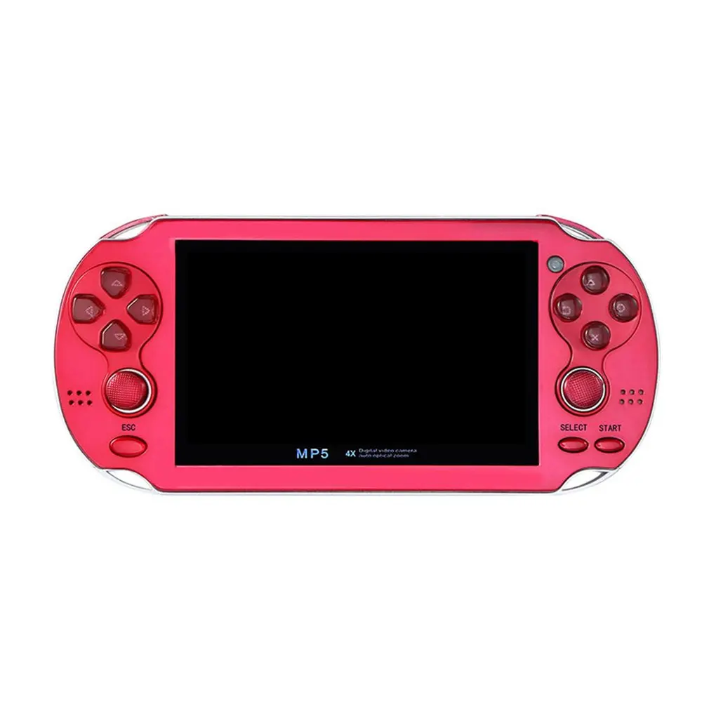 4.3 inch GBA Handheld Game Console X7 Video Game Player 300 Free Retro Games Big Screen Arcade Handheld - Цвет: Red 8GB