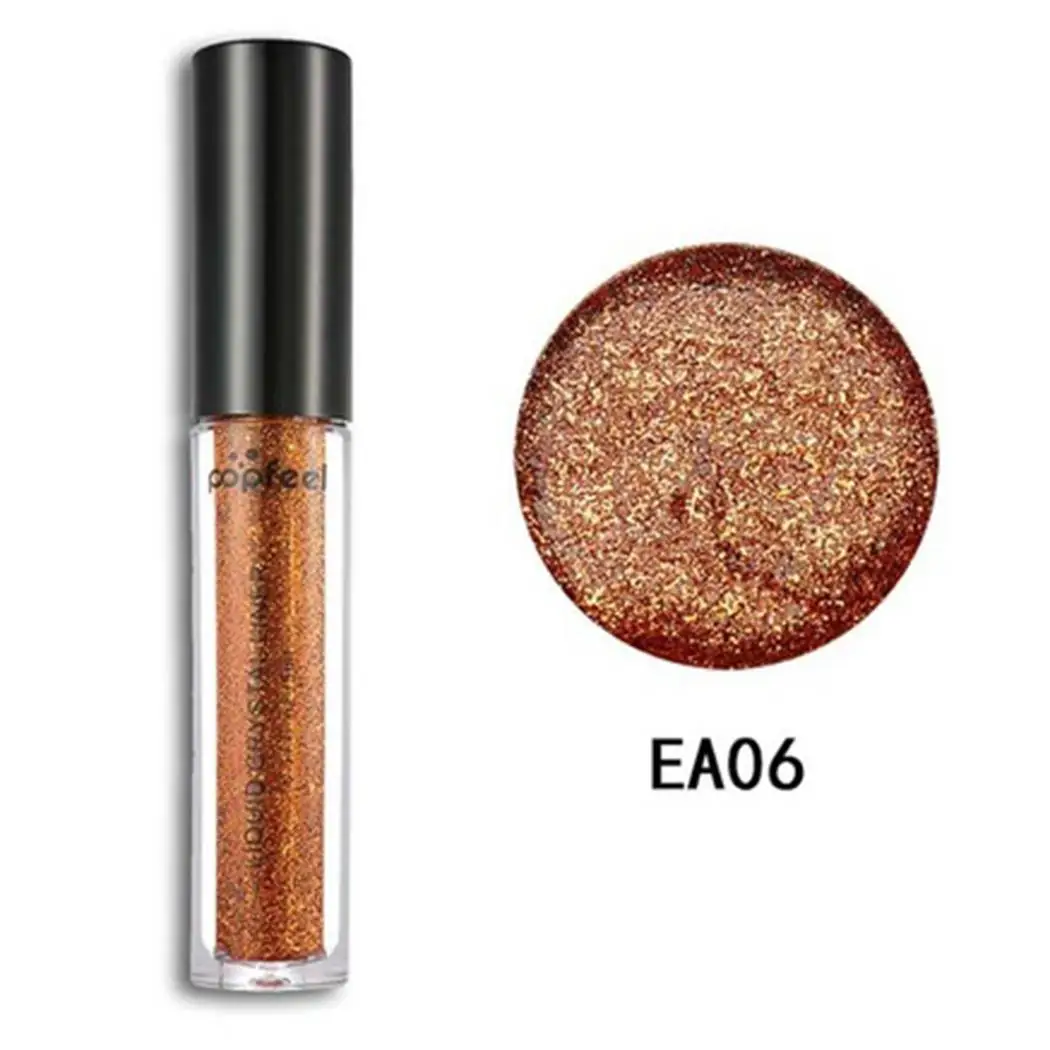 1pcs Waterproof Shimmer Glitter Eyeshadow Eyes 4g Plastic All Skin Type Makeup 23g - Цвет: ea06