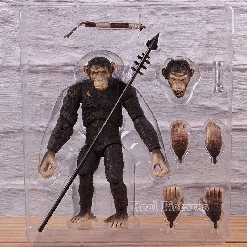 Rise of the Planet of the Apes Koba Caesar Рисунок ПВХ фильм Фигурки Коллекционная модель игрушки украшение подарок - Цвет: A no colorful box