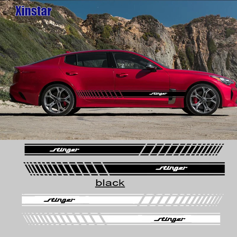 2 шт. переводная наклейка для автомобиля Наклейка на тело для kia stinger