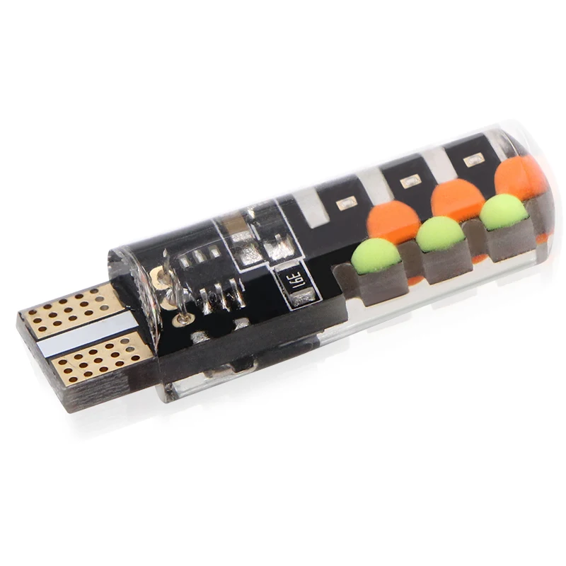 Универсальный автомобильный RGB Led W5W T10 RGB COB 12SMD габаритные огни красочные многорежимные автомобильные лампочки с пультом дистанционного управления 12 В
