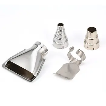 

4x Heat Hot Air Gun Nozzles Kit Shrink Paint Stripper Rework DIY Tool Universal Triangle Round Nozzle Mouth