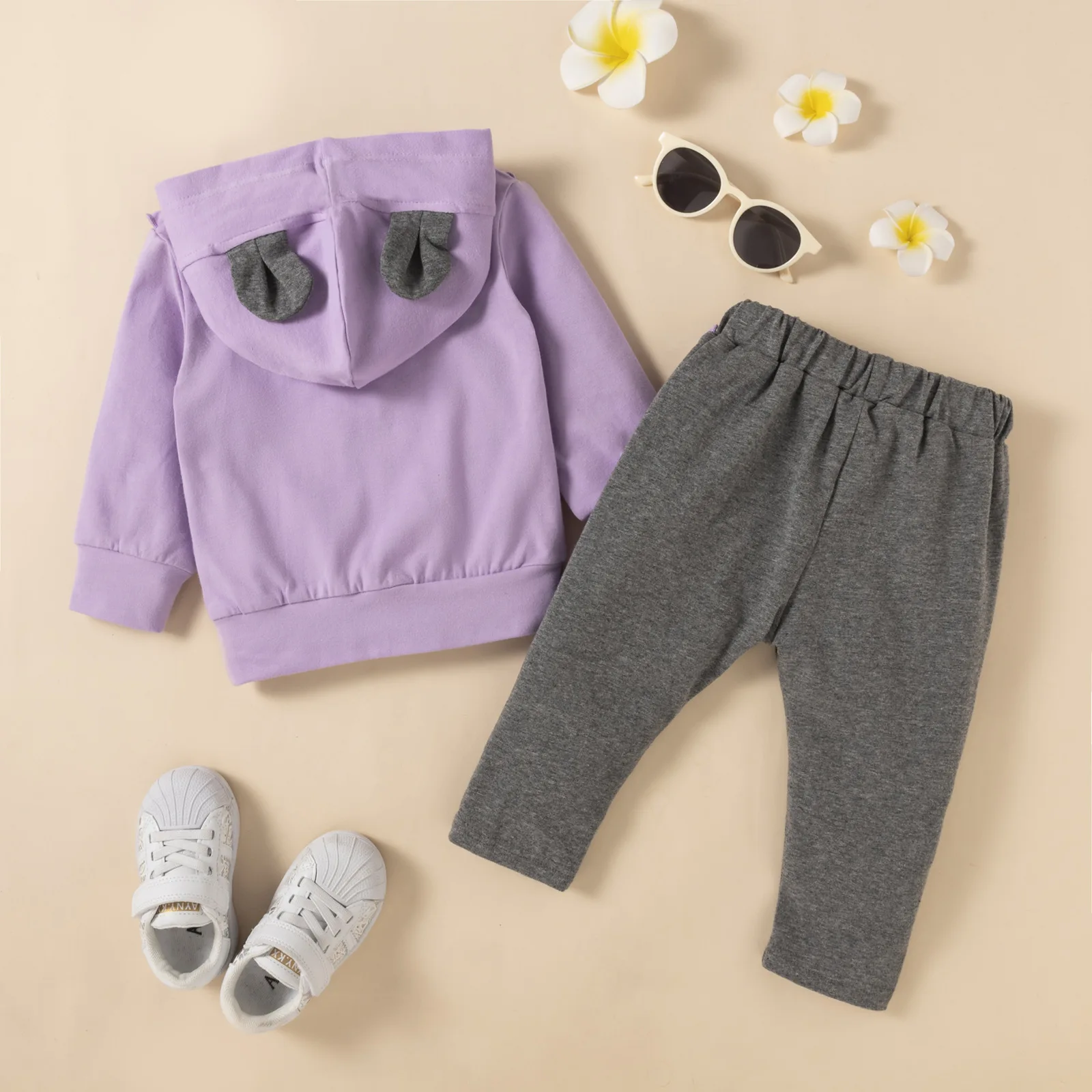 Spring Baby Girls Clothes Hoodies Pants 2Pcs/set Autumn Newborn Children Outfit Infant Kids Casual Clothing Boys Tracksuits warm Baby Clothing Set