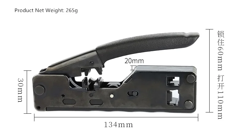RJ45 сетевой щипцы инструмент для Cat7 Cat6 Cat5 STP 8P8C Многофункциональный обжимной металлический зажим для зачистки