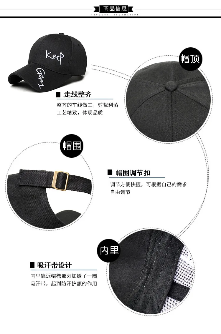 Хлопковая новая стильная вышитая бейсбольная Кепка в Корейском стиле для мужчин и женщин, хлопковая кепка в виде утенка для путешествий, солнцезащитная Кепка