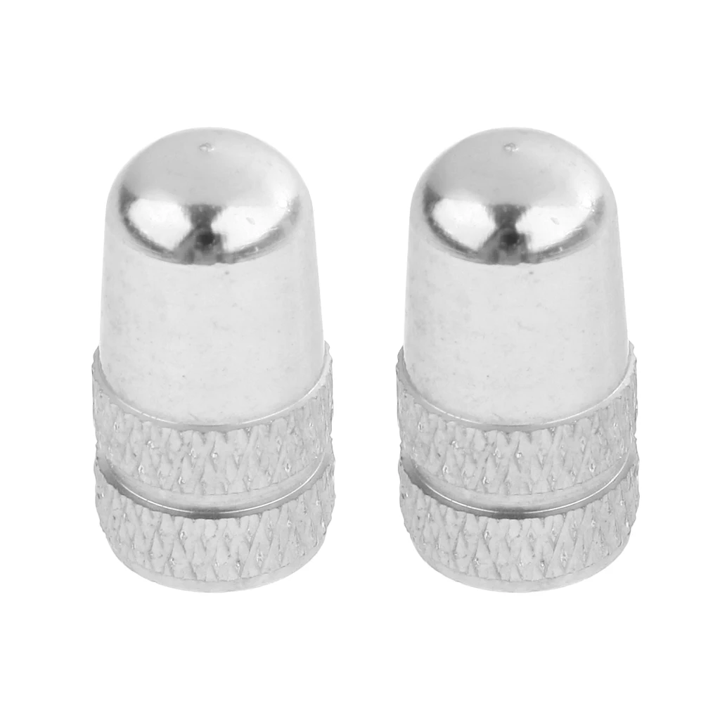 2pcs Aluminium Alloy Schrader Tire Rim Wheel Valve Stem Caps Dust Proof for MTB Mountain Bike Bicycle Fixie Repair Tool
