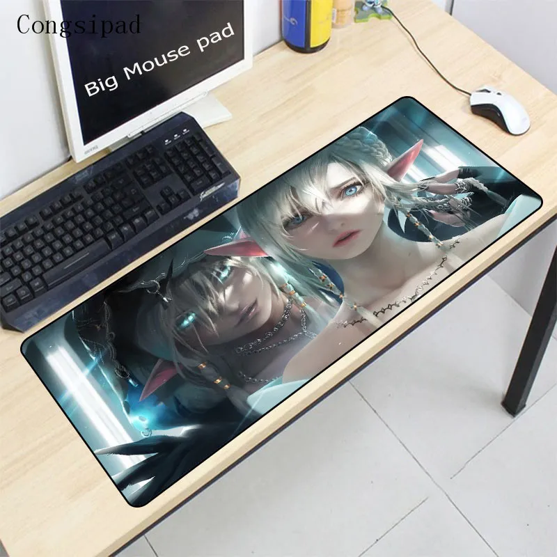 Congsipad NieR Automata аниме большой коврик для мыши 900x400X2 мм notbook компьютерный коврик для мыши игровой коврик для мыши геймерская клавиатура Коврик для мыши