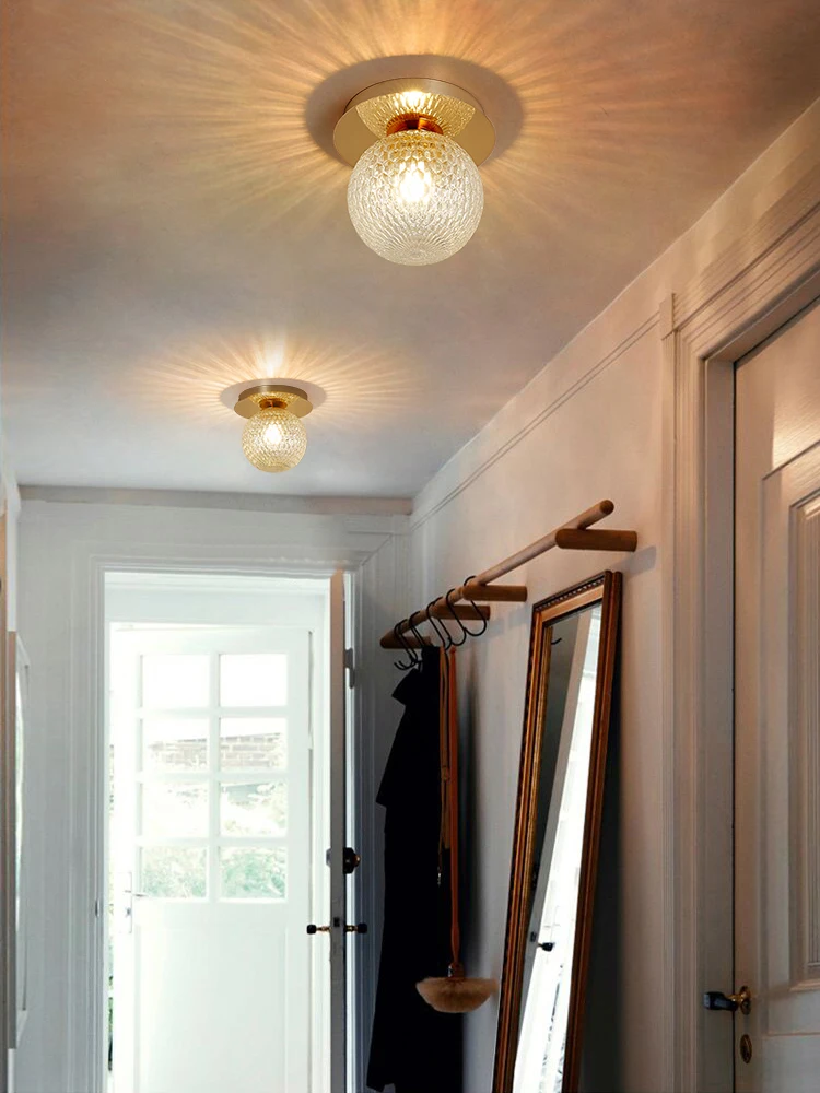

nordic led crystal ceiling light corridor dining room bedroom ceiling light