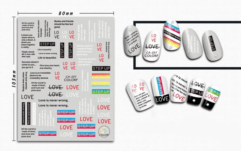 Стикер для ногтей 3D дизайн ногтей слайдер Фольга для татуажа, чем сердце письмо дизайн украшения Маникюр Советы Клей Наклейки Обертывания Pegatinas - Цвет: Цвет: желтый
