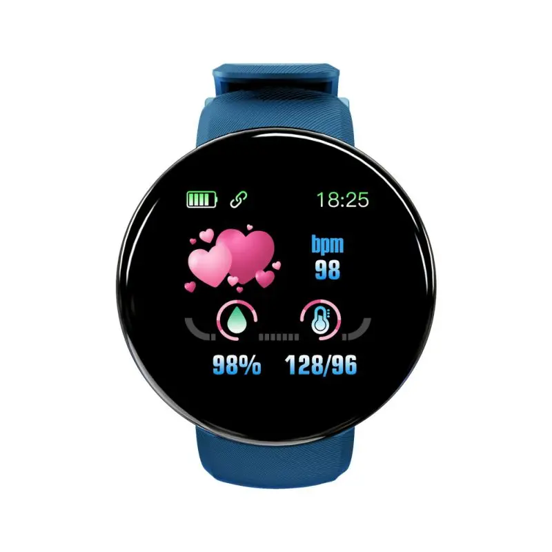 D18 фитнес-трекер Смарт-часы нескольких языков Спортивный Браслет активность крови P Карта памяти