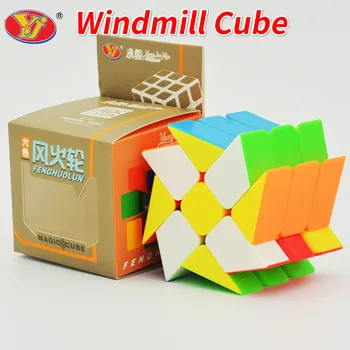 

Yongjun 5.7cm 3x3x3 Windmill Cube Stickerless Original Magic Speed 3x3 YJ TOYS Cube Cubing Classroom Cubo Magico
