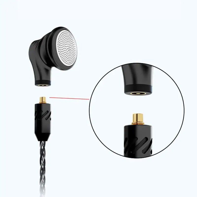 BGVP DX5 металлические басовые наушники с плоской головкой наушники стерео Hifi музыка MMCX стерео наушники с микрофоном DIY гарнитура наушники