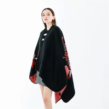 

New winter imitation cashmere scarf shawl fashion European and American travel wind-proof warm scarf