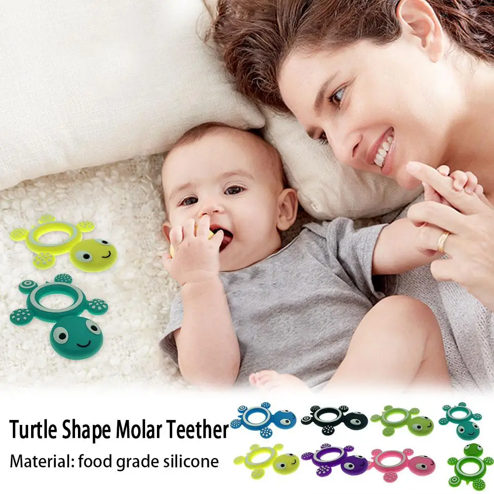 Молярный Прорезыватель форма черепаха молярный Прорезыватель для ребенка мультфильм зубной гель Силиконовый молярная палка молярный Прорезыватель детский жевательный игрушка