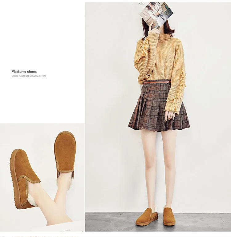 Зимняя обувь; женская обувь на плоской подошве; удобная теплая обувь; модная обувь; женская обувь; повседневная обувь на плоской подошве