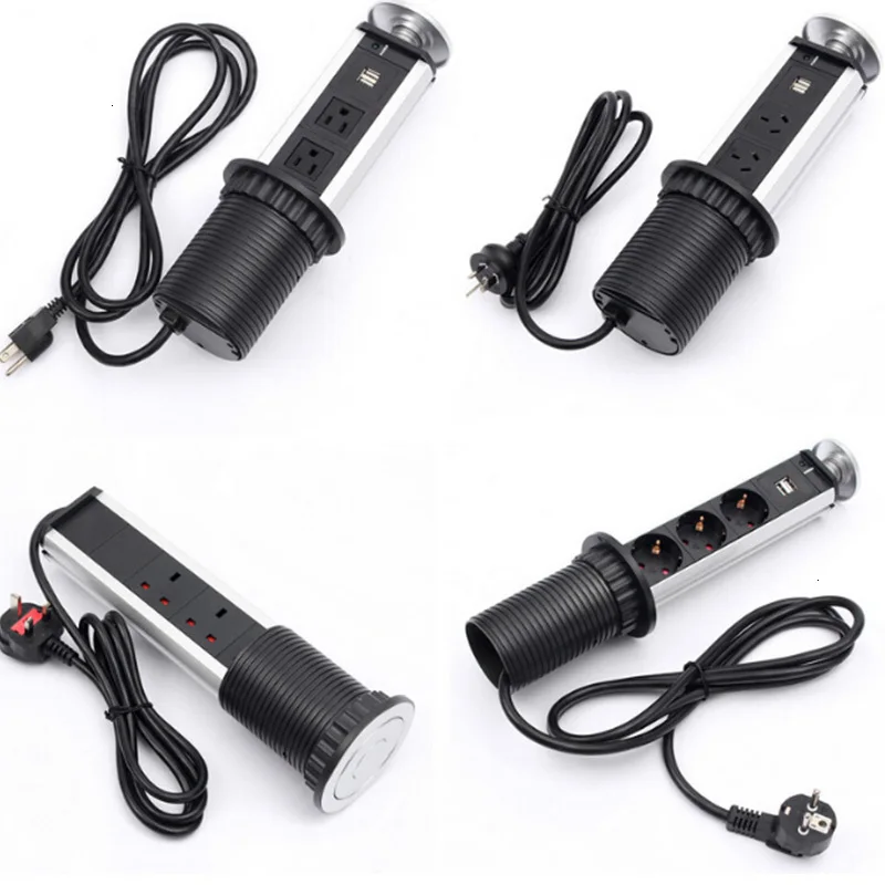 porta carregamento usb mesa da cozinha soquetes retráteis bancadas worktop