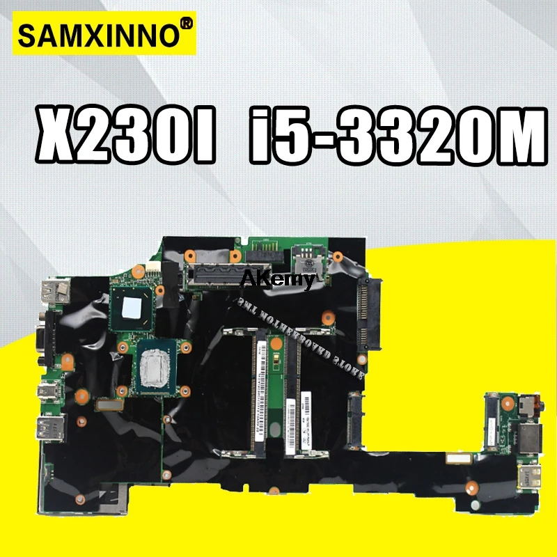 

original laptop Lenovo ThinkPad X230 X230i motherboard mainboard i5 i5-3320M CPU with fan FRU 04x4501