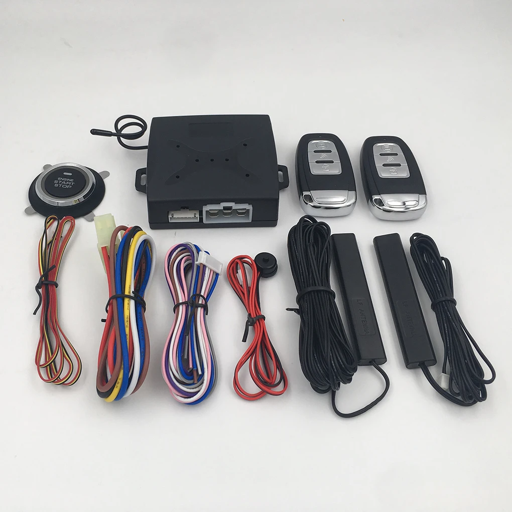 

Car Oil Pump Detection 12V+3V Smart Security Keyless Entry Push Start Alarm System Remote One-Button Start