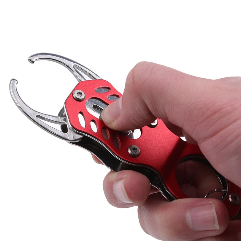 Folding Fising Gripper Outdoor Portable Lock Fishing Tackle Tools Fish Lip Clip