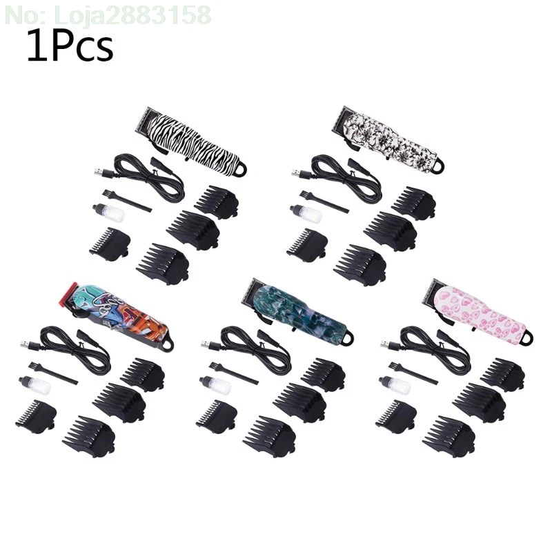 

Rechargeable Hair Trimmer Electric USB Multi Color Hair Clipper Men Professional Haircut Machine Beard Razor Hair Removal Random