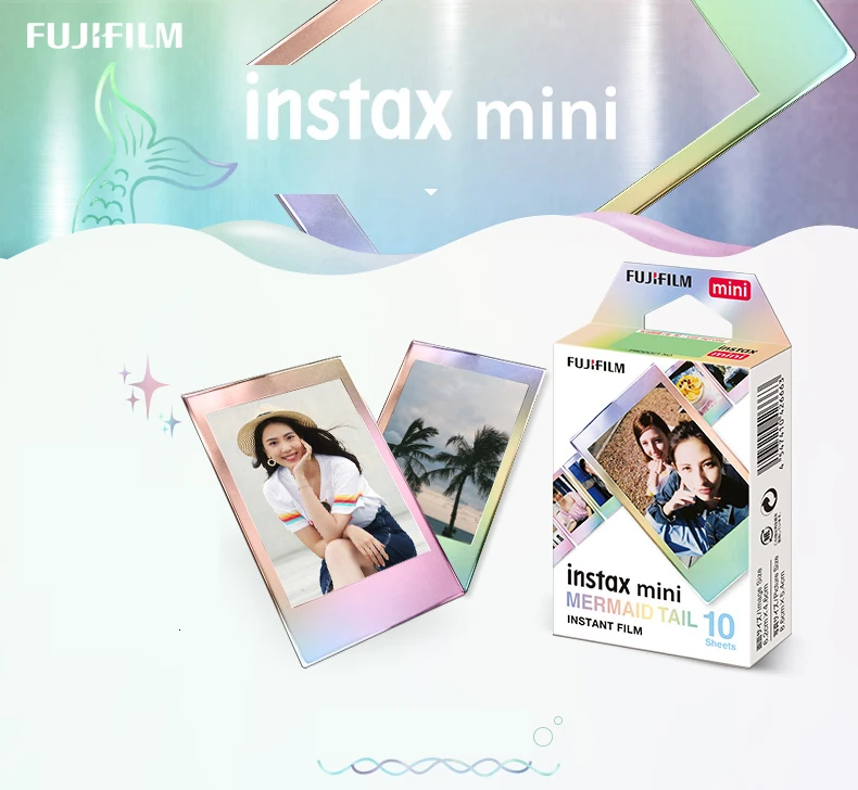 Подлинная Fujifilm Instax Mini 8 пленка конфетти Fuji мгновенная фотобумага 10-50 листов For70 7s 50 s 90 25Share SP-1 LOMO camera