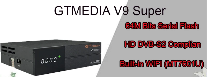 Стабильный GTMEDIA V9 HD Интеллектуальный спутниковый приемник со встроенным wifi DVB-S2 поддержкой сети Youtube общий спутниковый декодер