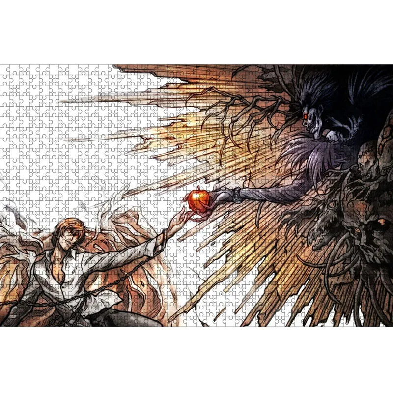 500 Piece Japanese Anime Death Note Puzzles Wooden Yagami Light Puzzles For Adults Children Educational Toys Gifts