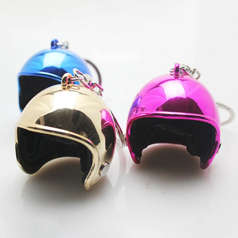 

Classic Key Ring Keyfob Car Accessories Creative Motorcycle Safety Helmets Car Auto Keychain Pendant