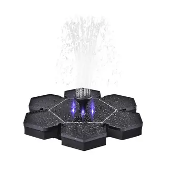 

Solar Fountain Pump Waterproof LED 2.4 Ground Solar Panel with Submersible Pump for Bird Bath Garden Fountain Water Fountain