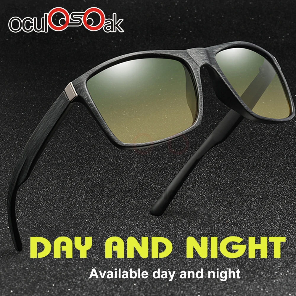 

Men Polarized Day Night Driver Sun Glasses New 2017 Top Quality Male Goggles Sunglasses Night Vision Eyewear gafas oculos de sol