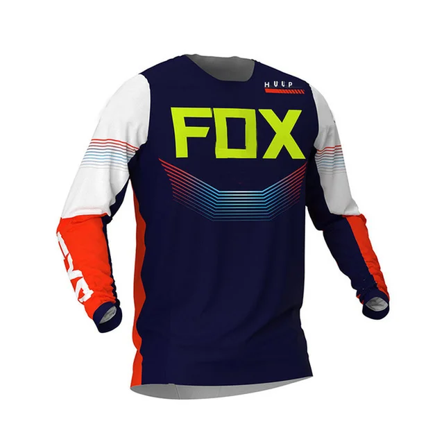 Motorcycle Mountain Bike Team Downhill Jersey Huup Fox MTB Offroad DH MX Bicycle Locomotive Shirt Cross Country Mountain Bike 2