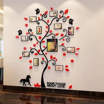 

DIY Family Photo Frame Tree Wall Sticker Home Decor Living Room Bedroom Wall Decals Poster Home Decoration Wallpaper