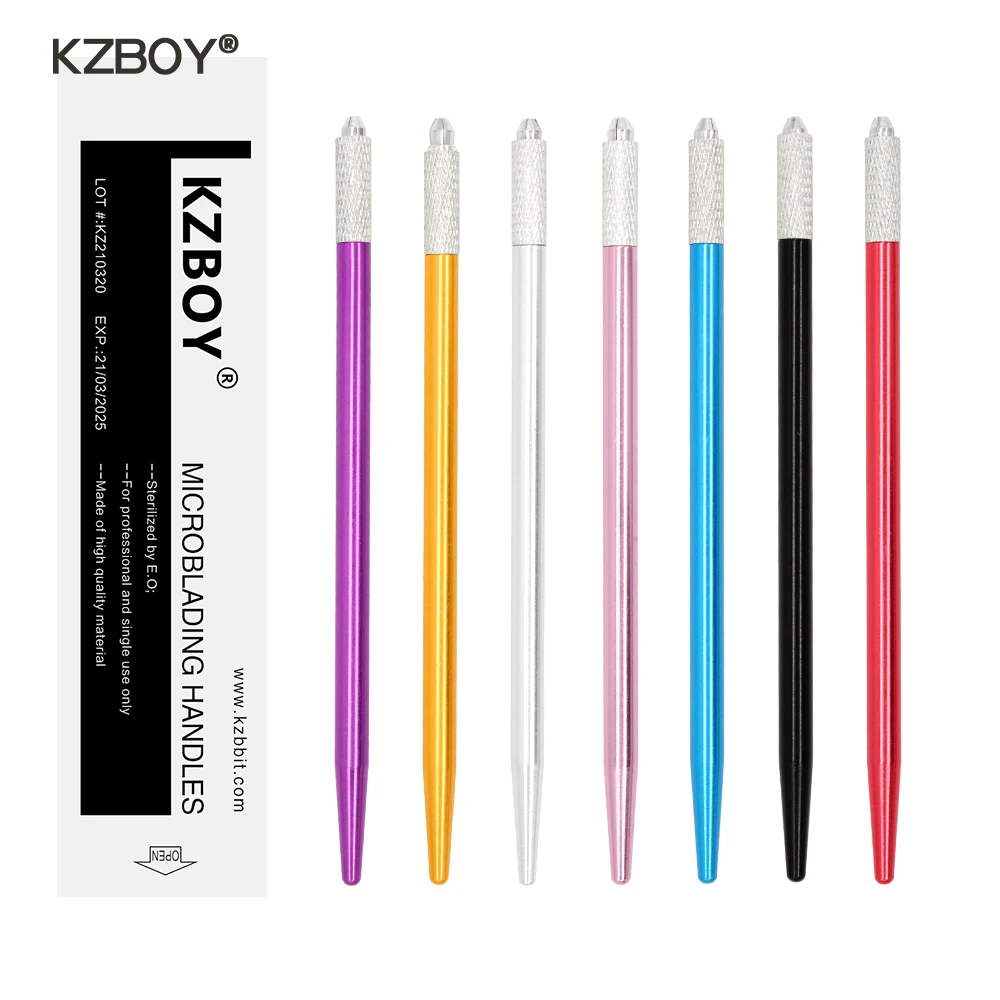 KZBOY 50PCS Light Manual Tattoo Eyebrow Microblading Hand Tool Fit 3R 5R Microblades with Individual Package |