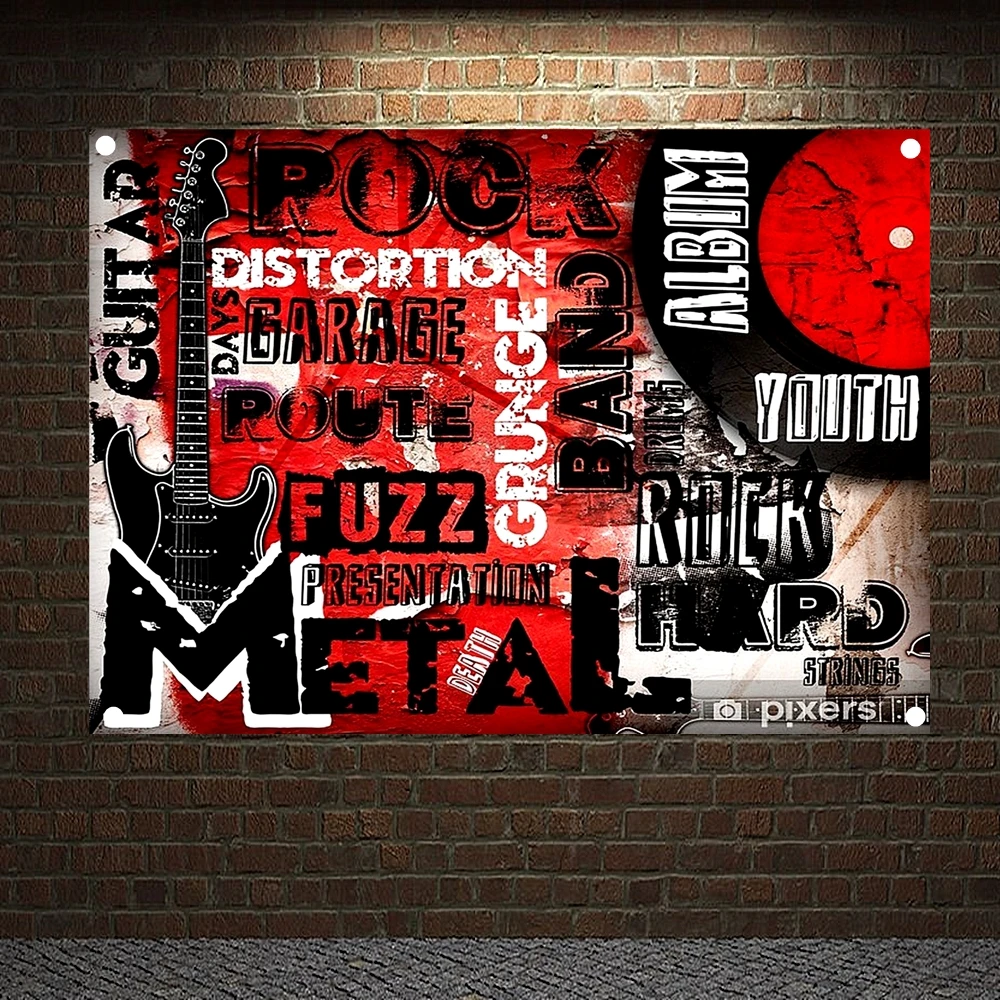 Classic Pop Rock Singer Posters Metal Music Stickers Band Logo High Quality Flag &amp Banner Wall Chart Art Home Decoration W4 | Дом и сад