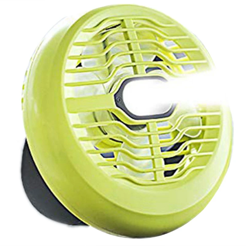 

TOP!-Portable 2 In 1 Camping &Fan Light Usb Rechargeable Battery Led Camping Outdoor Tent Fan With Hook Camping Travel Fan Light