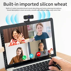 1080p webcam de negócios com capa de privacidade com microfone embutido usb completa de alta definição da câmera do computador web plug & play