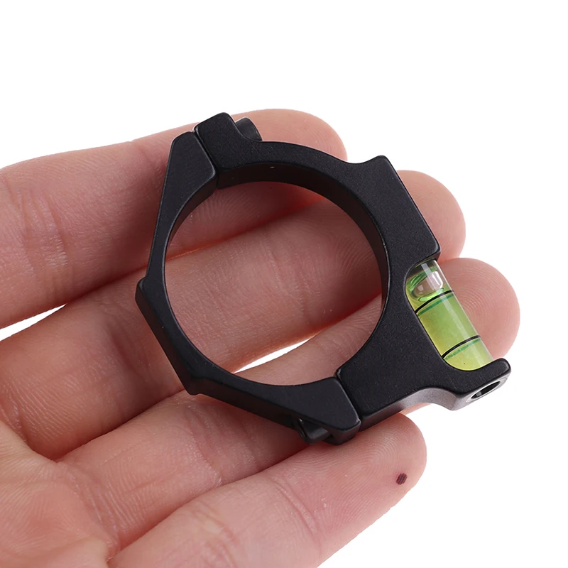 Bubble Level Fixture Balance Pipe Clamp Bracket Rifle Airgun Scope Ring Bubble Level for Airsoft Hunting Gun Rifle Scope