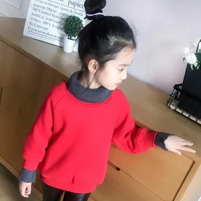 Толстовки с капюшоном для маленьких девочек; детская осенне-зимняя одежда; топы; детские толстовки с капюшоном для девочек; свитер для малышей; 110-160