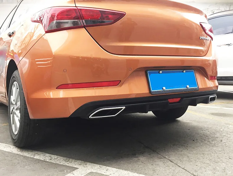 Lsrtw2017 для hyundai Solaris Verna автомобильный Задний бампер протектор против царапин внутренние аксессуары молдинги