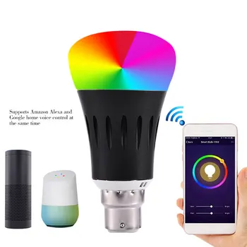 

Durable LED Lamp Home Wireless Bar RGBW WIFI Control E27/B22/E14 Decoration Electronics Interior Design LED Light Bulb