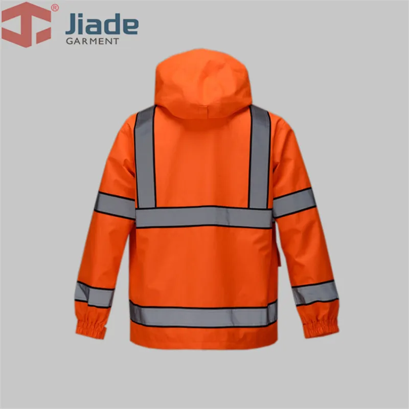 Jiade взрослый высокая видимость куртка длинная куртка Мужская Рабочая Светоотражающая куртка