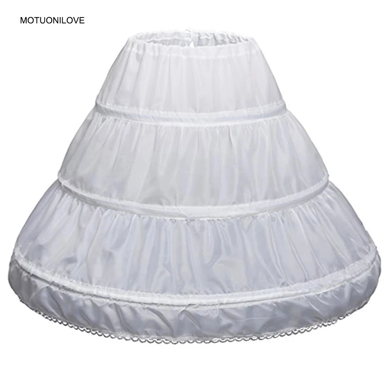 Детские однослойные юбки кружевная юбка с цветочной отделкой нижнее белье