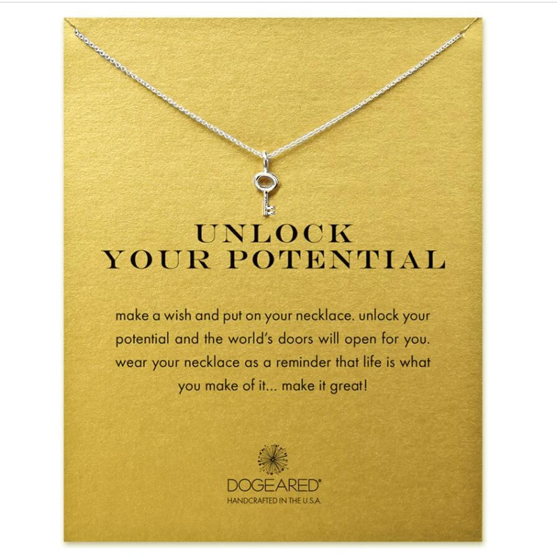 Новое простое ожерелье с золотым ключом женское ювелирное изделие модное