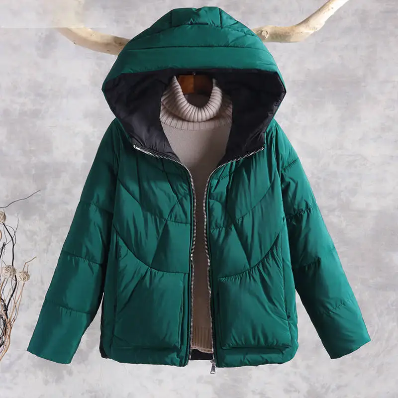Goedkoop Herfst Winter Warme Dikke Jassen Jassen Vrouwen New Fashion Hooded Casual Katoen Parka Vrouwelijke Bovenkleding Jassen P130