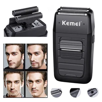 

3W Rechargeable Cordless Shaver for Men Twin Blade Reciprocating Beard Razor Face Care Multifunction Strong Trimmer UK/EU/US/AU