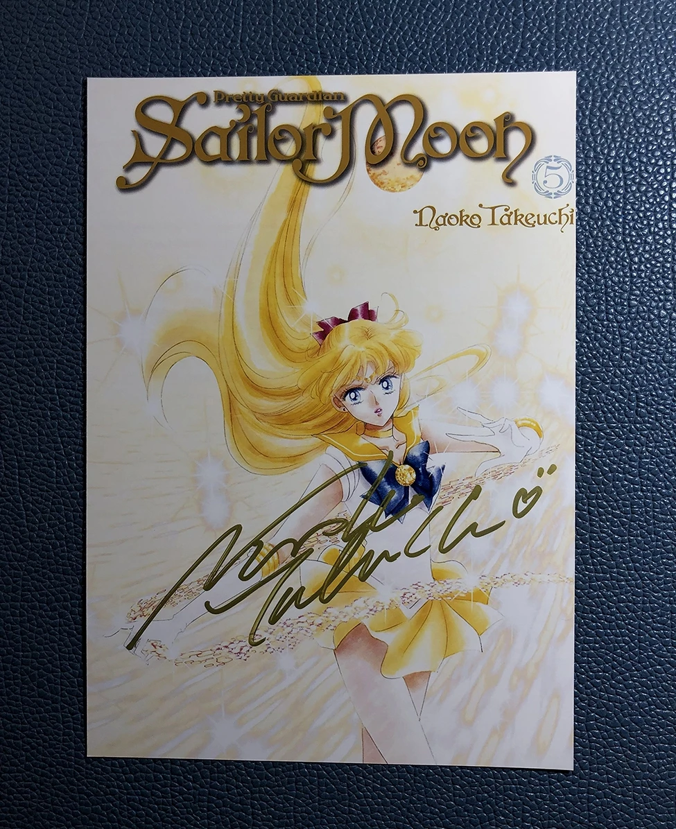 Ручной подписанный Takeuchi Naoko фото с автографом Сейлор Мун 5*7 J-POP