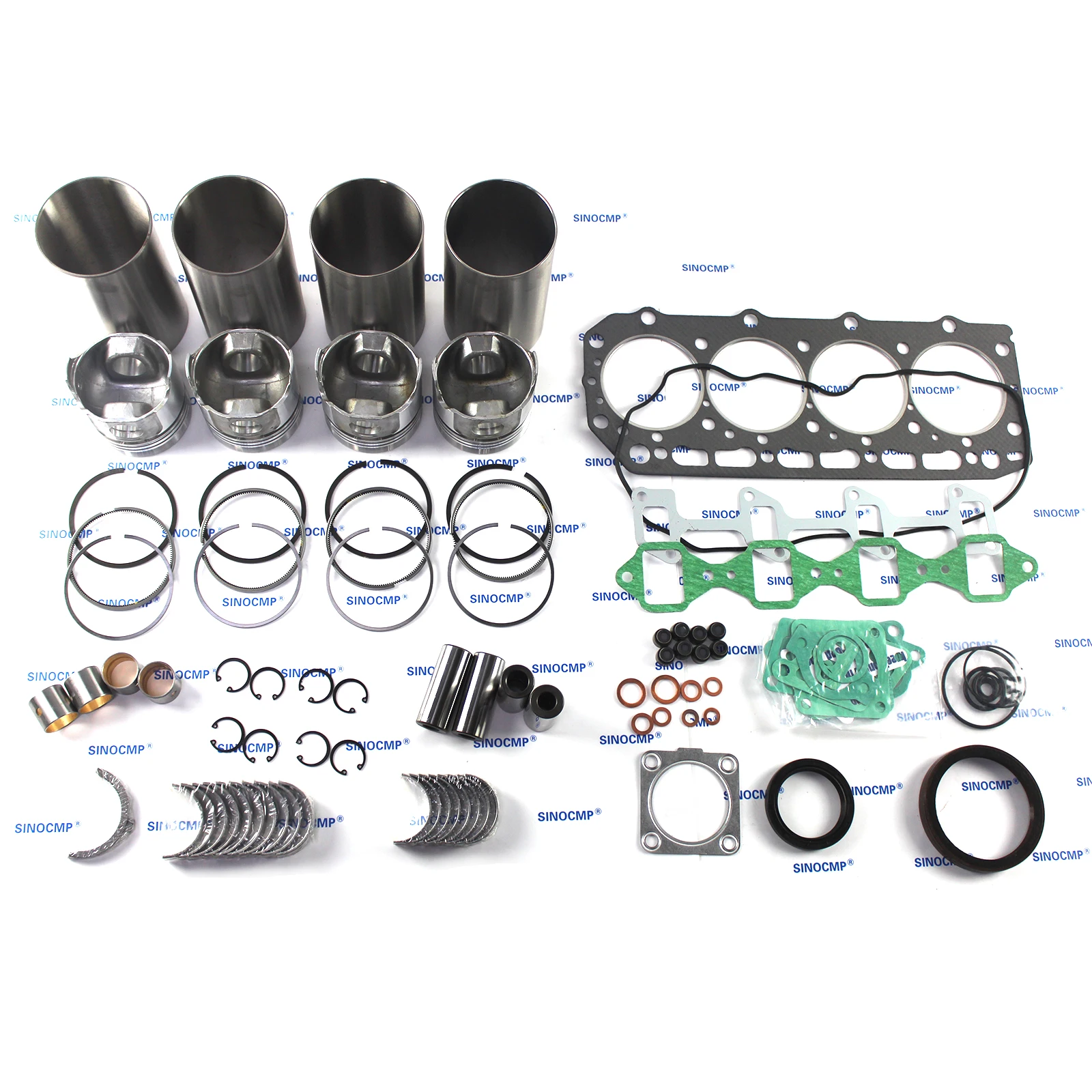 C240 Engine Rebuild Kit, Pistons, Liners, Rings, Bearing Set For Isuzu