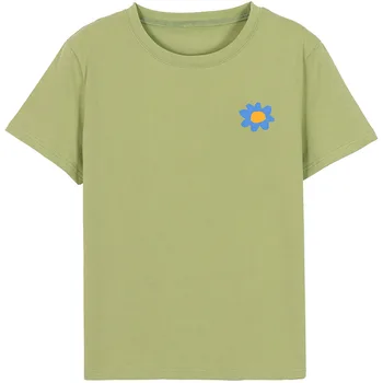 

Summer cotton casual round neck T-shirt women 2019
